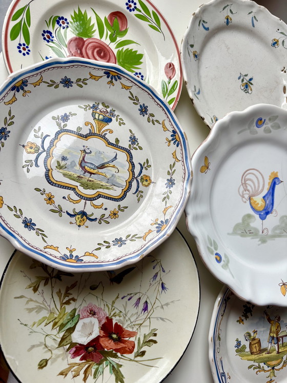 Image 1 of 7 ancient plates Set assorties 