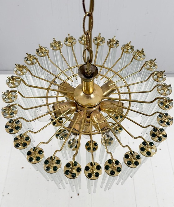 Image 1 of Mid-century chandelier/ceiling lamp by Gaetano Sciolari, Murano, Italy, 1970s.
