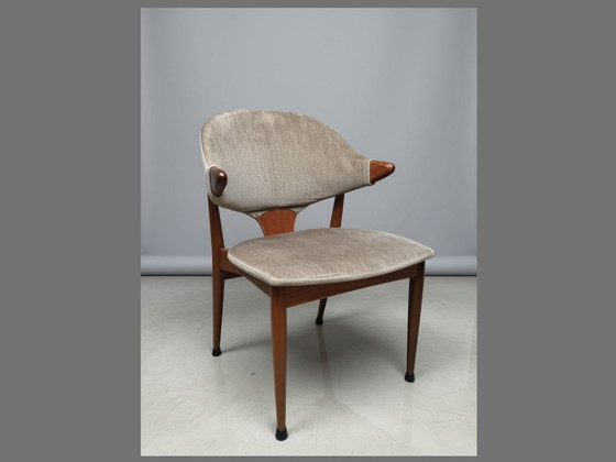 Coppia di sedie vintage in corno di mucca – Mahjongg Vlaardingen, anni '60 – Sedie da pranzo, Wood (photo 3 of 7)