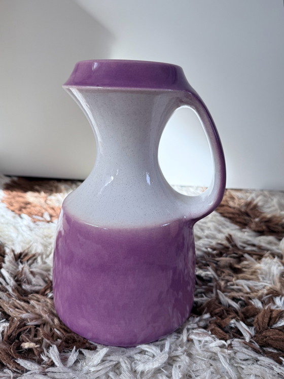 Vintage Steuler Keramik Vase (Model 315/25), Lilac & White (25 cm), Steuler keramiek, Ceramic, Pink (photo 7 of 7)