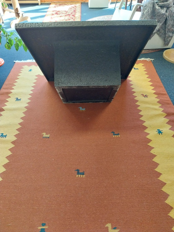 Image 1 of 1 x brutalist polystone coffee table 96 x 96 x 35 1970's