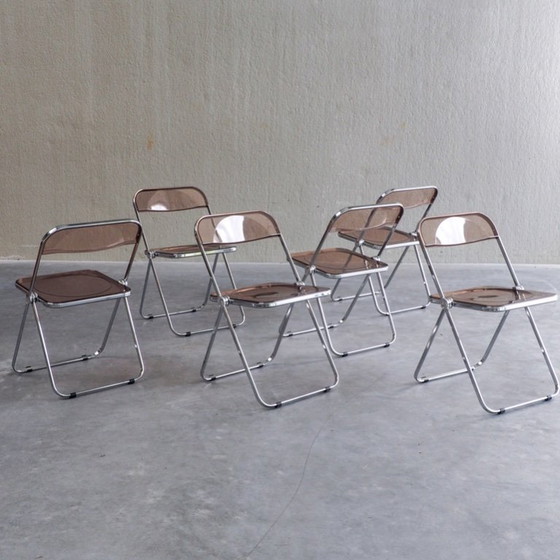 Image 1 of 6 x Plia Klappstühle von Giancarlo Piretti für Anonima Castelli