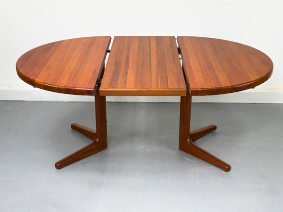 Vintage Teak Round Table – glostrup, Dining tables, Wood (photo 4 of 19)