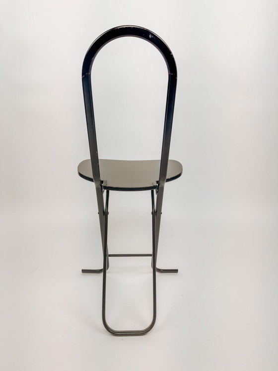 Image 1 of Sedia pieghevole Dafne nera di Gastone Rinaldi - anni '70