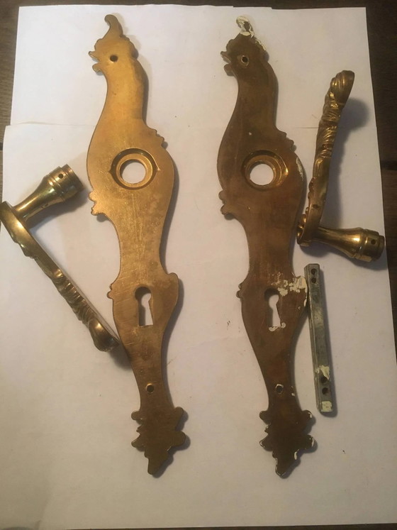Louis xv style brass crutches and plaques – Decorative Objects, Vintage (photo 7 of 14)