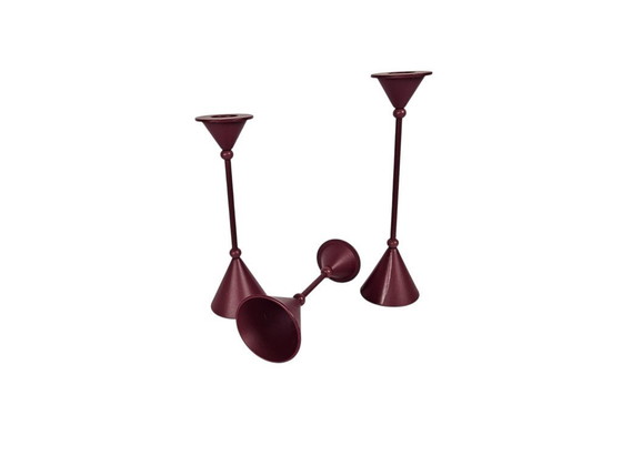Image 1 of Memphis Milano stijl | kandelaar houders | set van 3 | 80's |