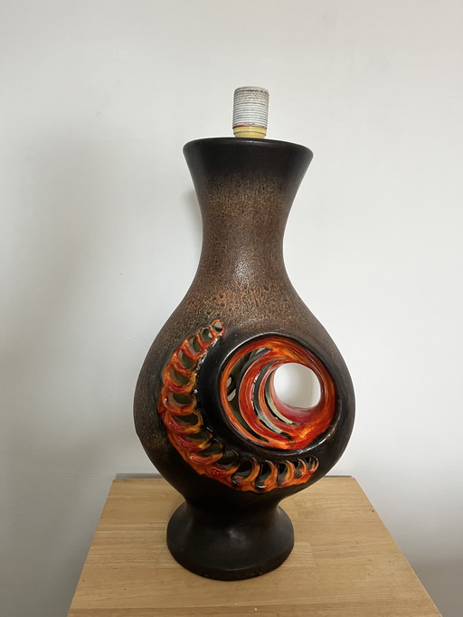 Vintage-Lampenfuß von Fat Lava Walter Gerhards