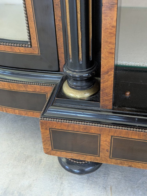 Image 1 of Credenza - Legno annerito, radica di noce - Napoleone III