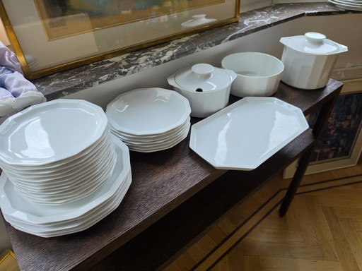 Vajilla blanca Rosenthal Polygon, línea Studio, Tapio Wirkkala – tafelwaar, Porcelain