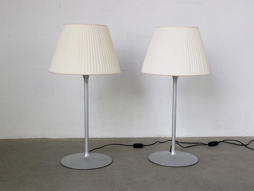 2X Flos Romeo Soft Tafellamp Design Philippe Starck