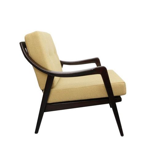 Fauteuil allemand vintage en bois - années 1950