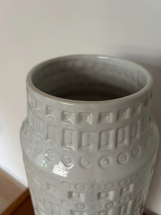 Image 1 of XL vintage Allemagne de l'Ouest vaas wit