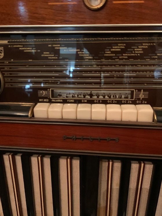 Philips F7E74-A radio giradischi del 1957 – Oggetti decorativi, Legno (photo 4 of 10)