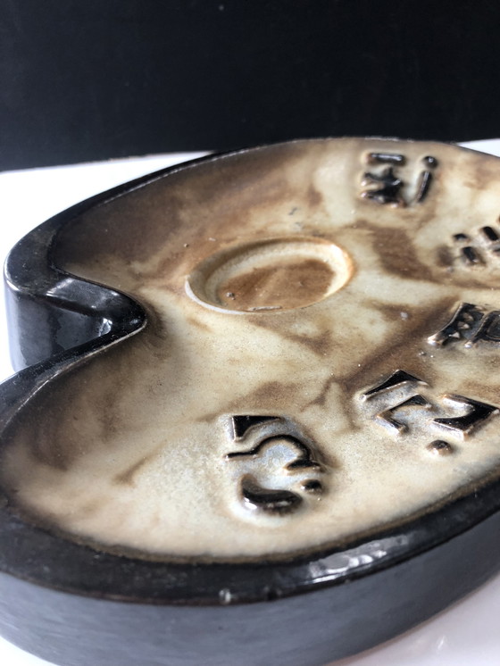 Image 1 of Vassoio per tavolozza da pittore in gres belga Guerin 