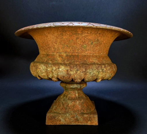 Antieke gietijzeren plantenbak – Medici-basin op voet – 27 cm – 5,5 kg – Cast Iron (photo 2 of 10)