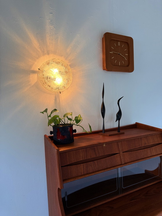 Image 1 of Vintage ice glass wall lamp/ceiling lamp, Kaiser Leuchten ‘60