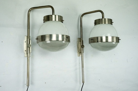 Image 1 of Coppia di lampade da parete Delta di Sergio Mazza per Artemide. Italia anni '60