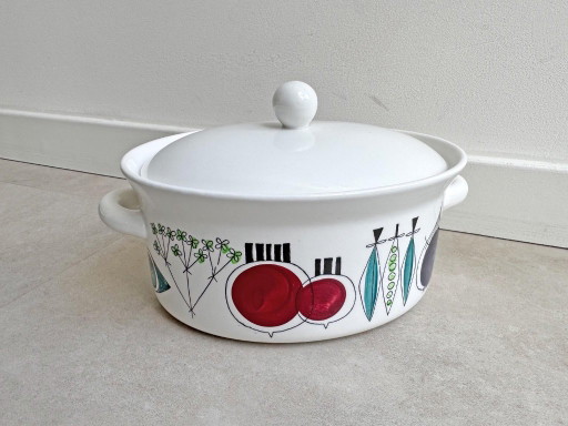 1x Plato ovalado grande vintage Rorstrand con tapa - Picnic - Marianne Westman – Rörstrand, tafelwaar, Ceramic (photo 2 of 8)