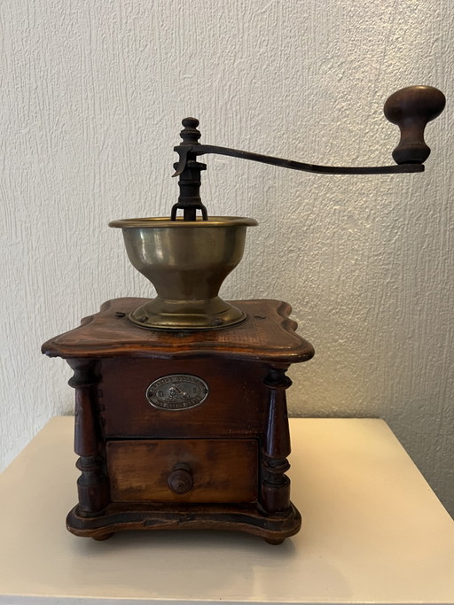 Houten handmatige koffiemolen – keukenaccessoires, Wood, Cast Iron
