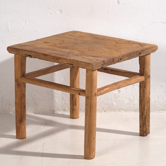 Antiker Massivholz-Couchtisch (ca. 1870), Couchtische, Braun, Rustic (Foto 17 von 18)