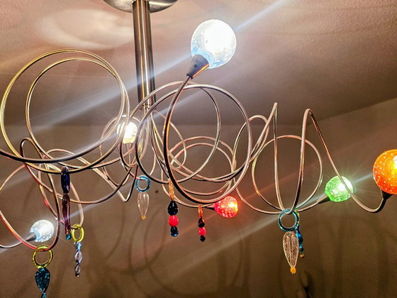 Set di 2 lampade di design Harco Loor Strawberry, complete, Plafoniere, Metallo, Vetro, Multicolore, Modern (foto 3 di 6)