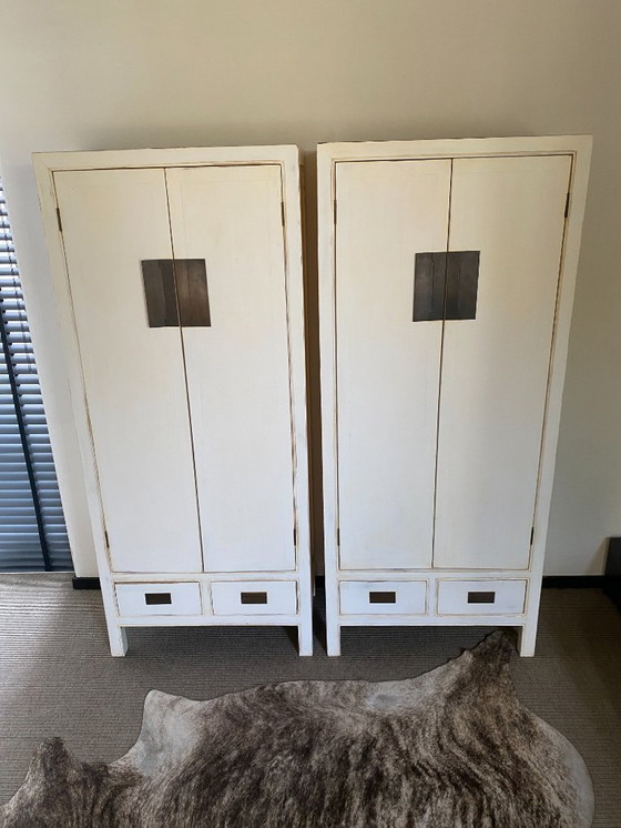 Image 1 of 2 piezas de armarios chinos elegantes "antiguos".