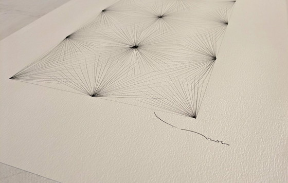 Image 1 of Tehos - drawing on art paper - Large oblong square 2026 - 03