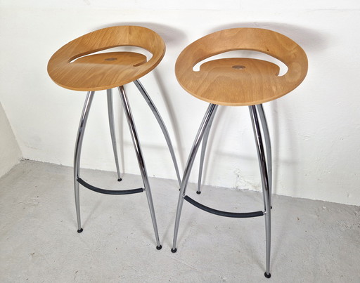 Paar Vintage Magis 'Lyra' Barhocker, 1990