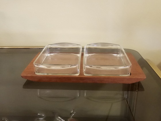 Artiform Denmark Teak Servierschale Snackschale – Geschirr, Wood, Glass (photo 3 of 8)