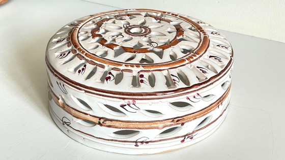 Image 1 of Lámpara de pared de terracota esmaltada artesanal en el centro de Burdeos