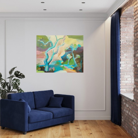 Acrylic Painting #wallalm 80x100cm – Art, Gold, Canvas (photo 7 of 15)