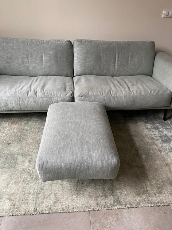 Image 1 of Very neat Leolux Bellice sofa with footstool