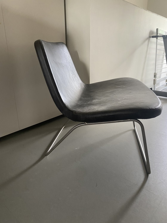 Hay Ray Lounge Sessel Schwarzes Leder – Leather (photo 3 of 5)