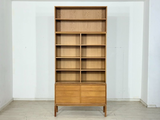Image 1 of Mid-century classic: IKEA MTP shelf / highboard / sideboard – oak – design Marianne Richter