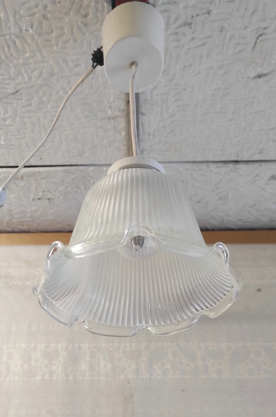 Image 1 of Art Deco style portable glass lamp - mid-20th century