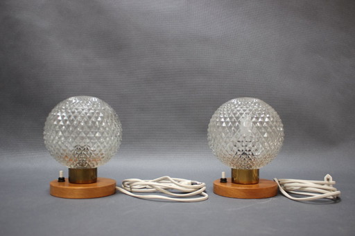 Set of 2 Table Lamp by Kamenický Šenov, 1970s