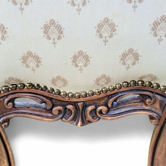 Image 1 of Elegante Franse eetkamerset- Eetkamertafel met 4 stoelen - klassieke Louis XVI stijl