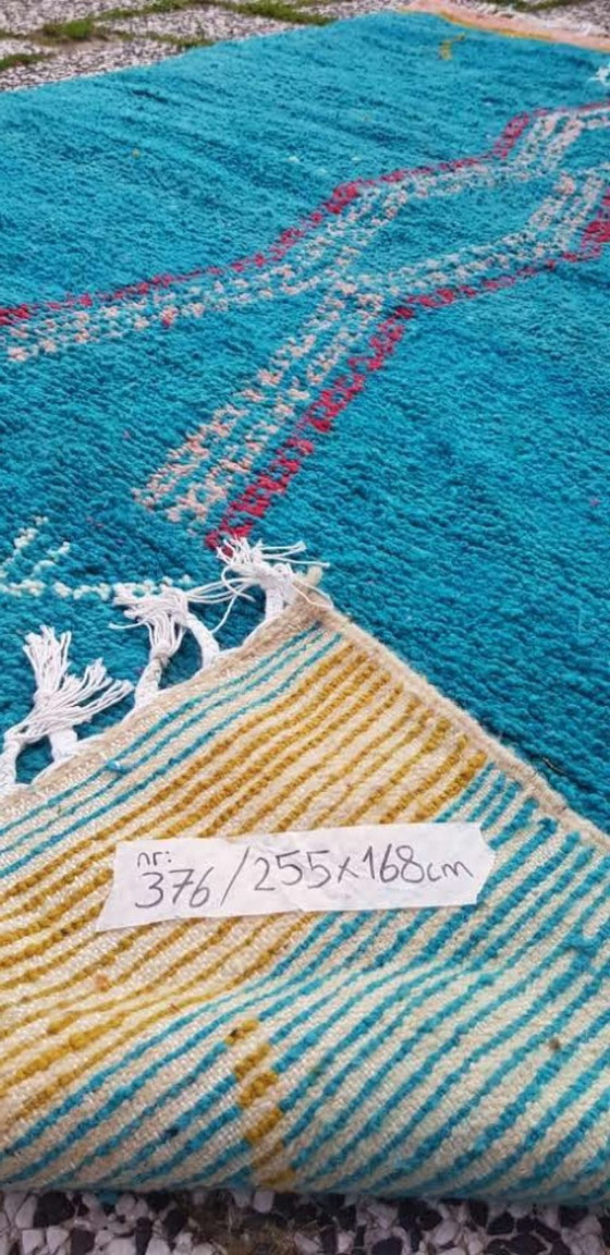 Image 1 of Alfombra bereber anudada a mano de lana, 255 x 168 cm