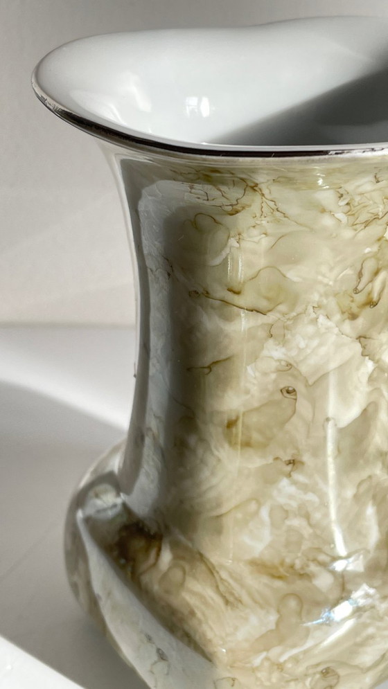 Image 1 of Karolina-Porzellanvasen, Polen, 1970er/80er Jahre