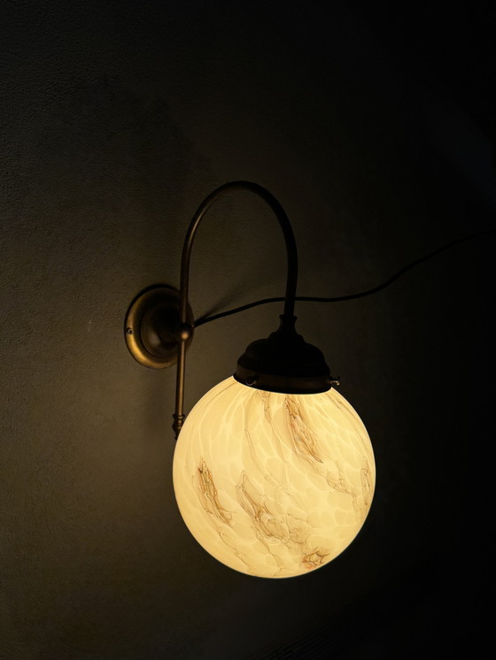 Image 1 of Suggestiva lampada da parete vintage marmorizzata di AGI Verlichting (Almelo)