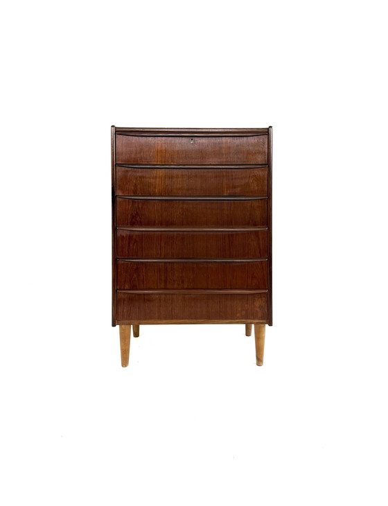 Image 1 of Vintage Danish teak chest of drawers '60