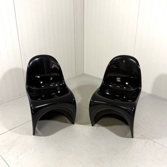 Image 1 of 2 x First Edition Panton Chairs Verner Panton Herman Miller 1960's