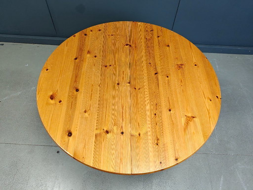 Rainer Daumiller Style Pine Wood Dining Table, 1970s