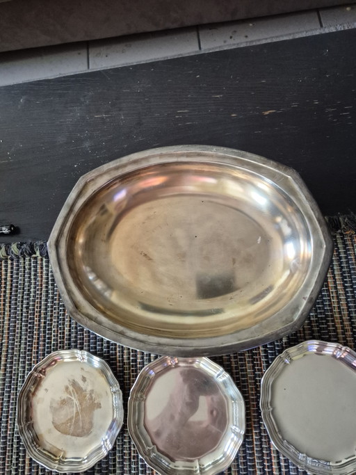 Cuencos bañados en plata