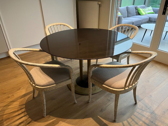 Image 1 of 4 x vintage Paco Capdell 1980s dining chairs 