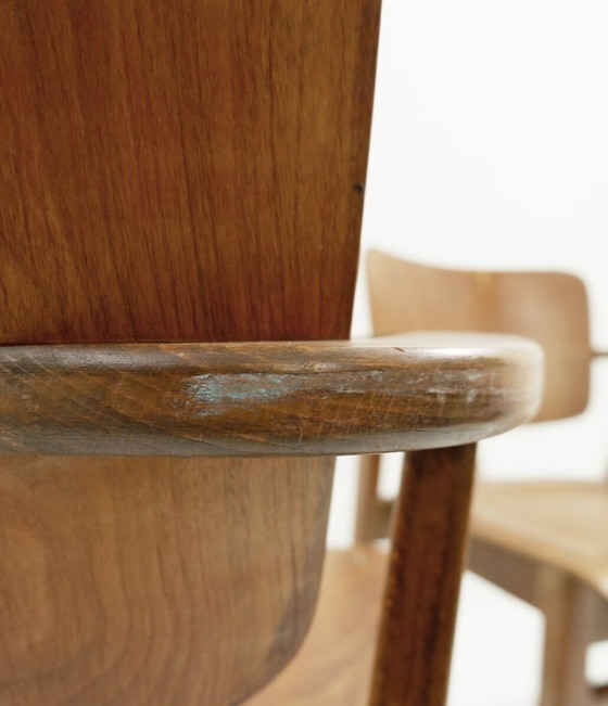 Image 1 of Par de sillas de madera contrachapada estilo Ilmari Tapiovaara