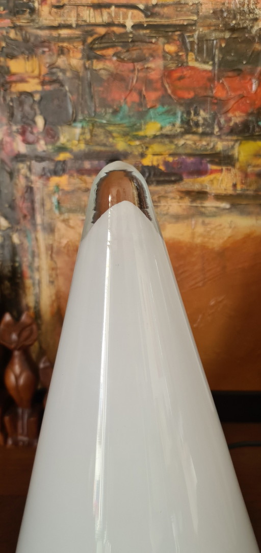 Barbara TeePee glass pyramid lamp '80