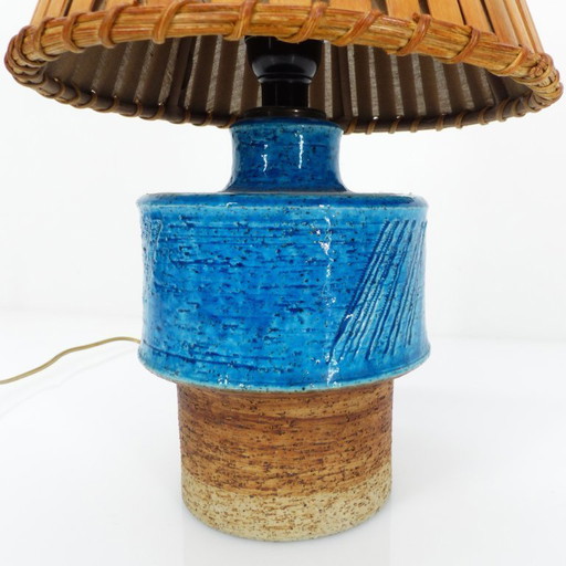 Skandinavische Keramik-Schreibtisch- oder Nachttischlampe, Inger Persson für den schwedischen Hersteller Rörstrand, 1960