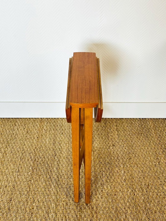 Image 1 of Set van 5 Scandinavische in elkaar passende salontafels van teakhout, 1960