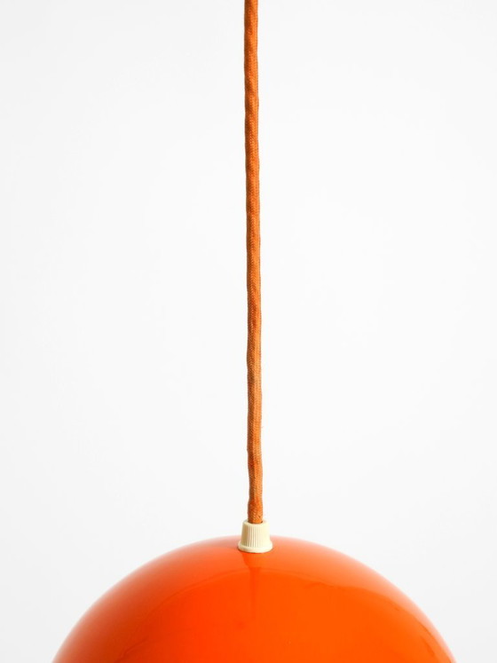 Image 1 of Original enamelled double shade Flower Pot pendant lamp by Verner Panton for Louis Poulsen Denmark